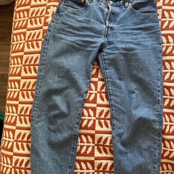 Levi's Blue Straight Leg Jeans for Women size 27 - Picture 6 of 8